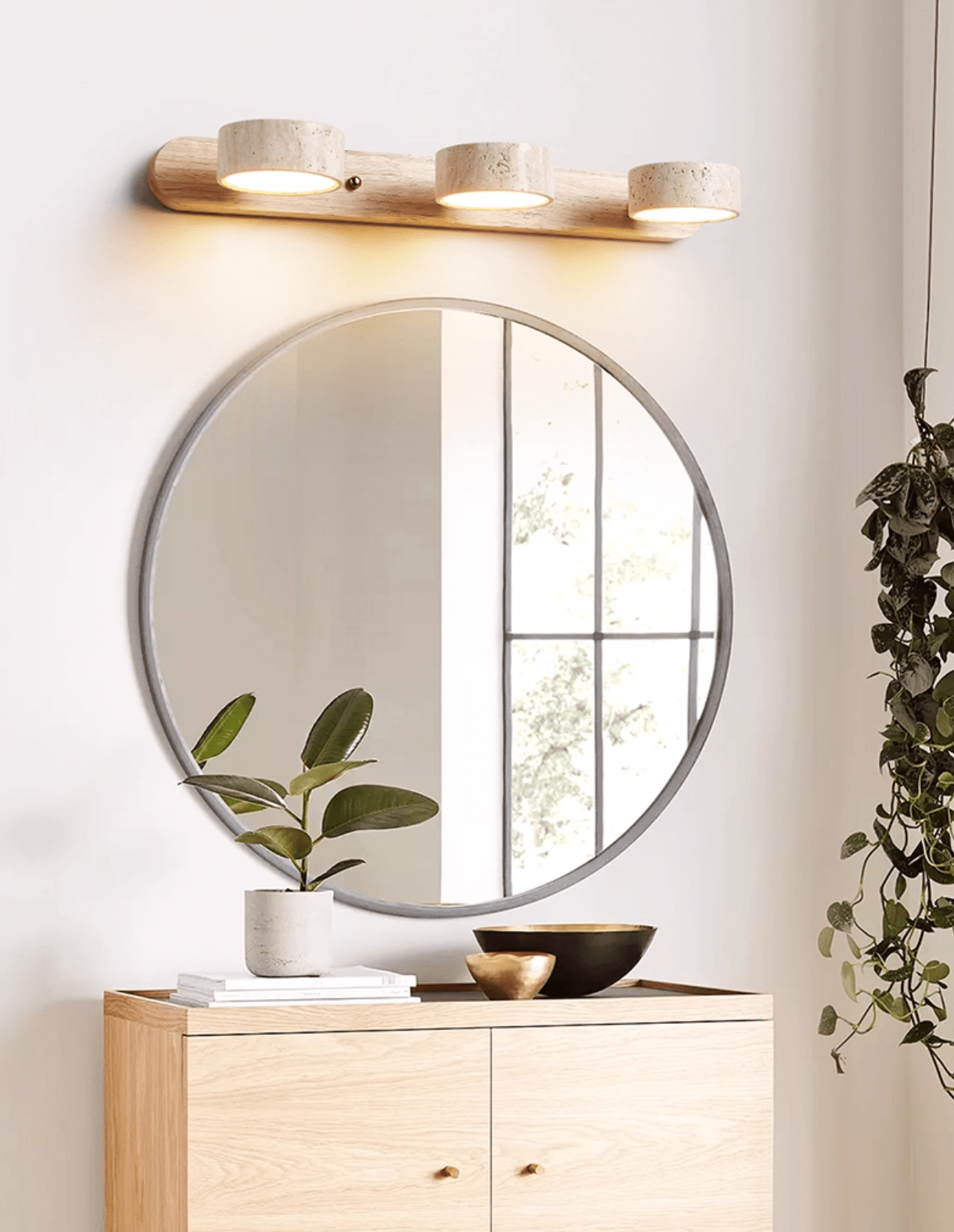Travertin Duo Wandleuchte