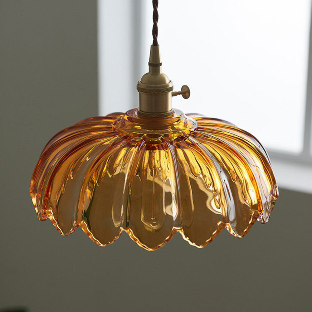 Vintage-Glas-Pendelleuchte