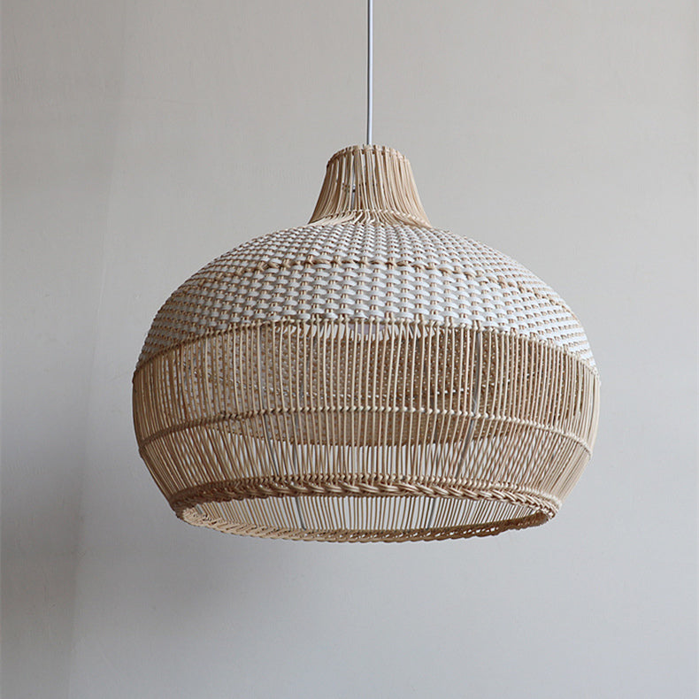 Rattan-geflochtene Pendelleuchte