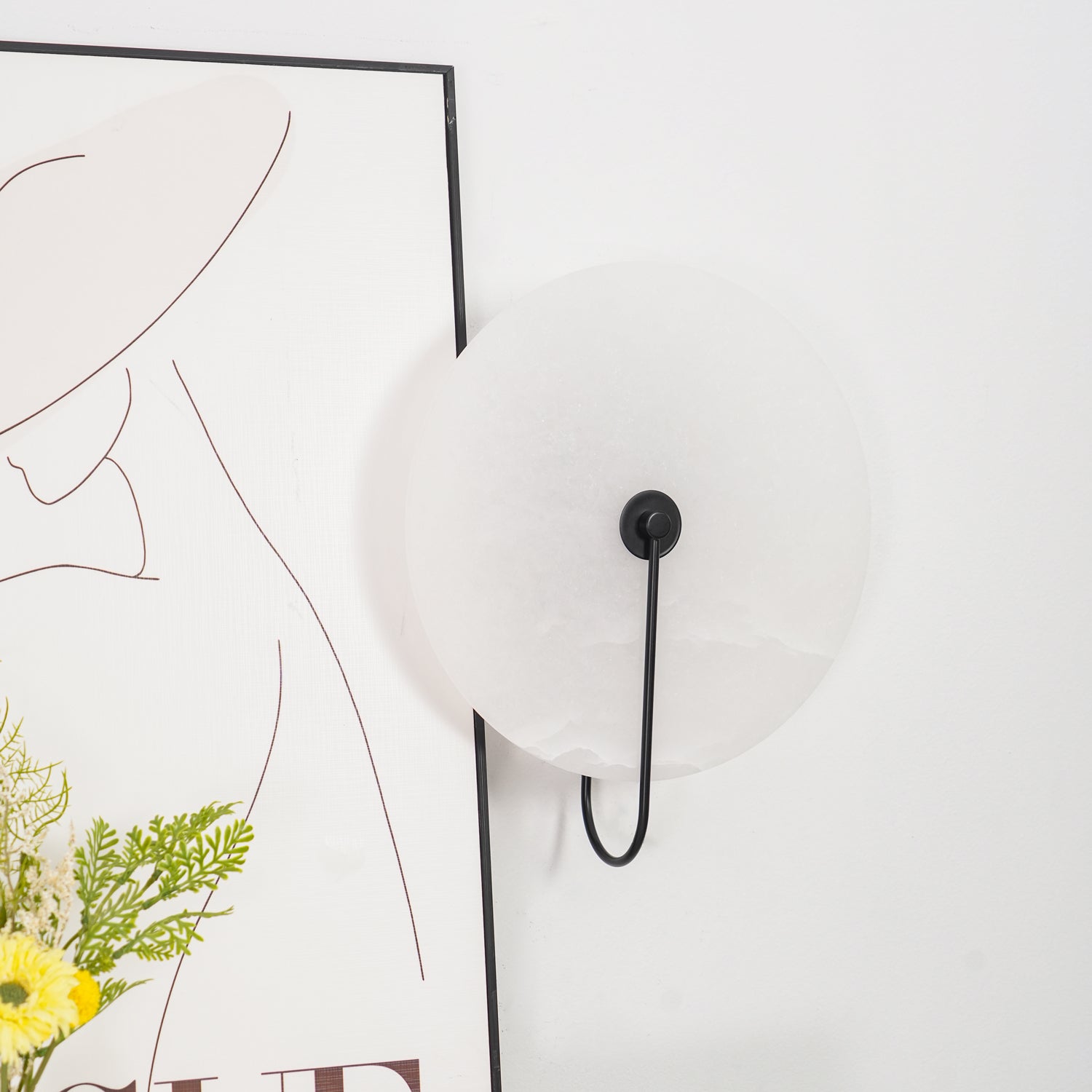 Alabaster LED-Wandleuchte