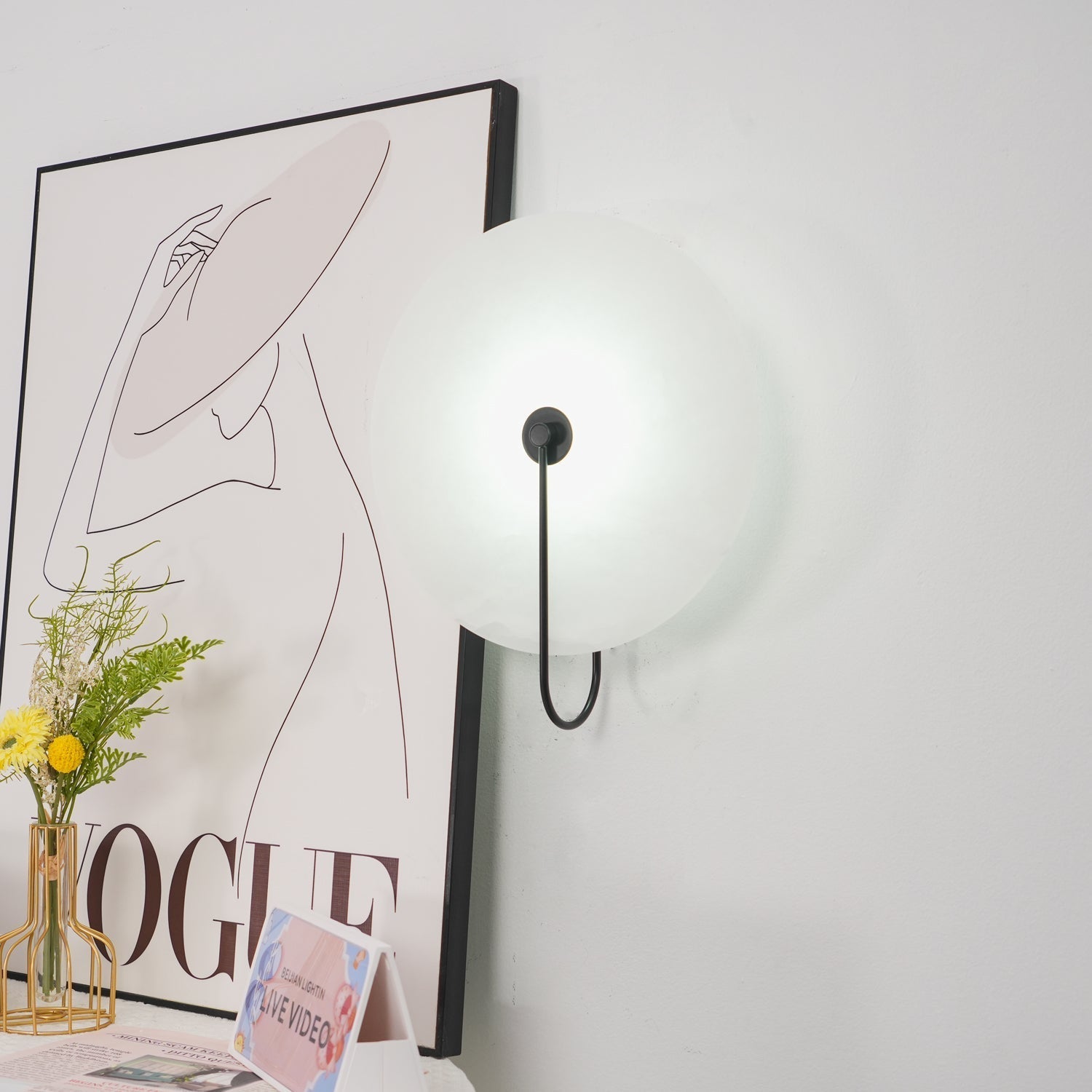 Alabaster LED-Wandleuchte