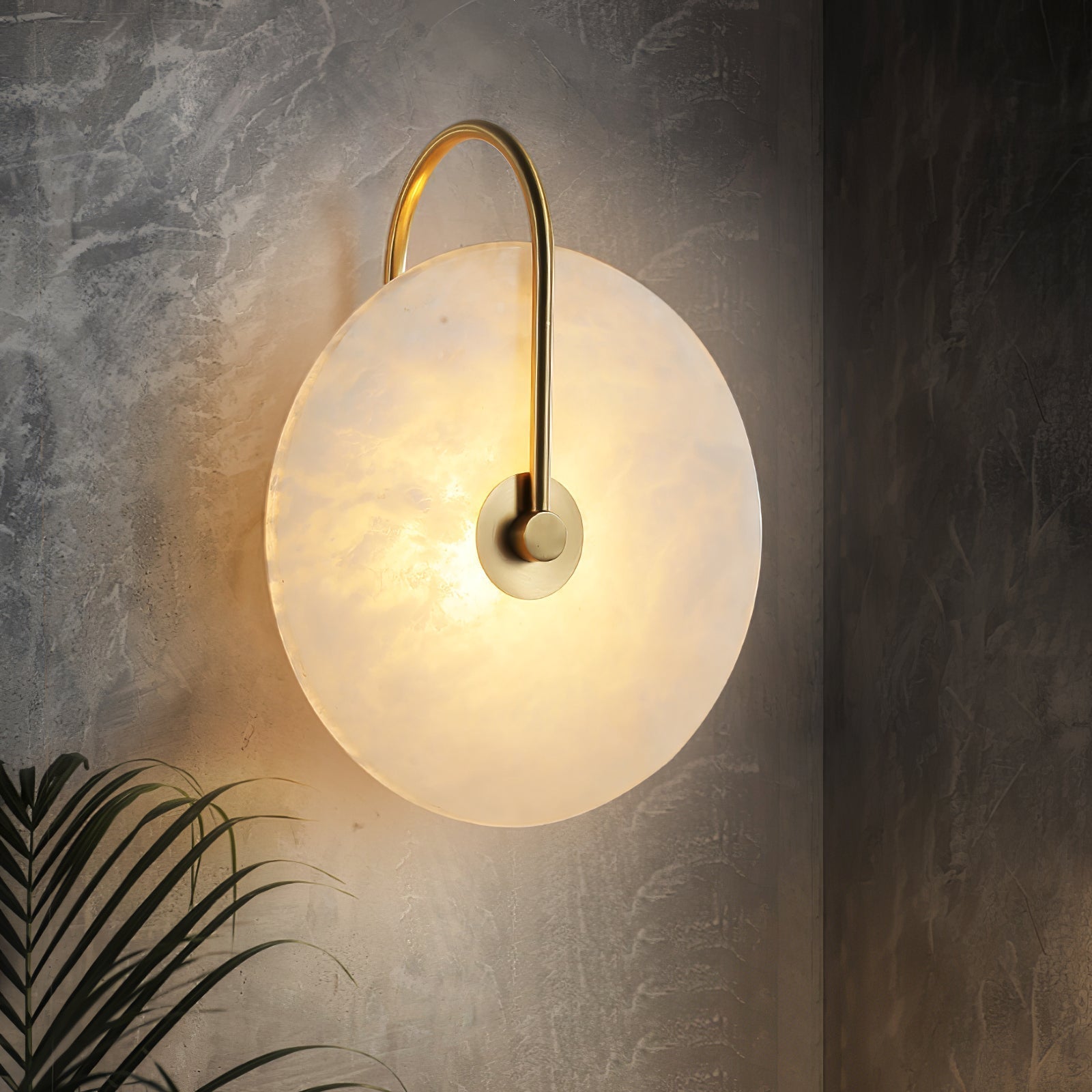 Alabaster LED-Wandleuchte
