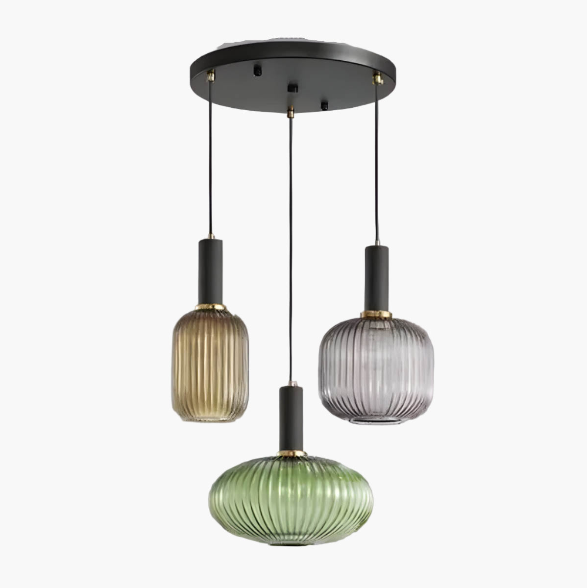 Hanos Pendelleuchte aus farbigem Glas