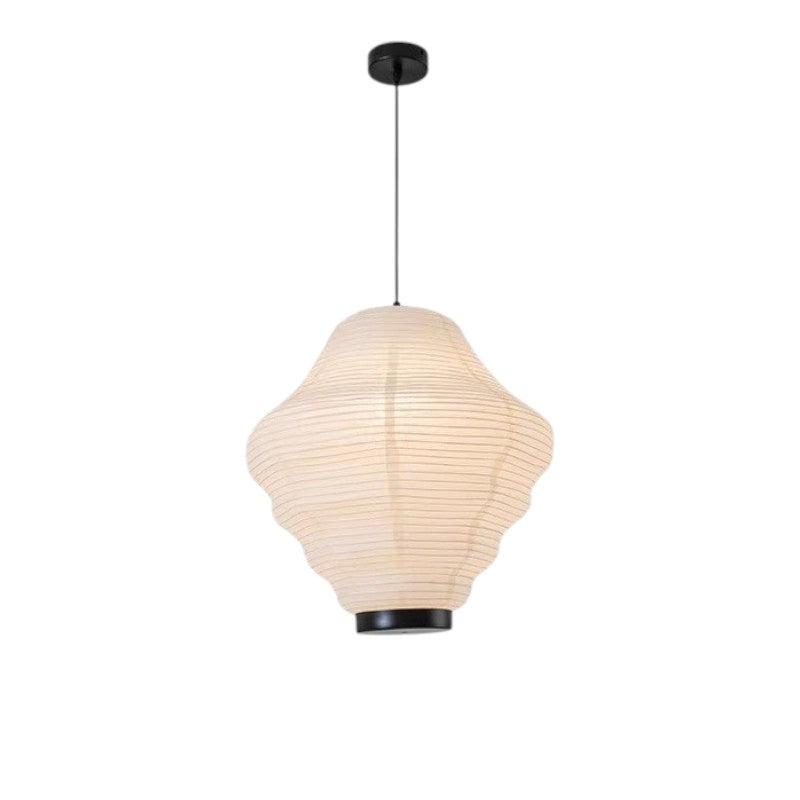 Wabi Sabi Reispapier Pendelleuchte