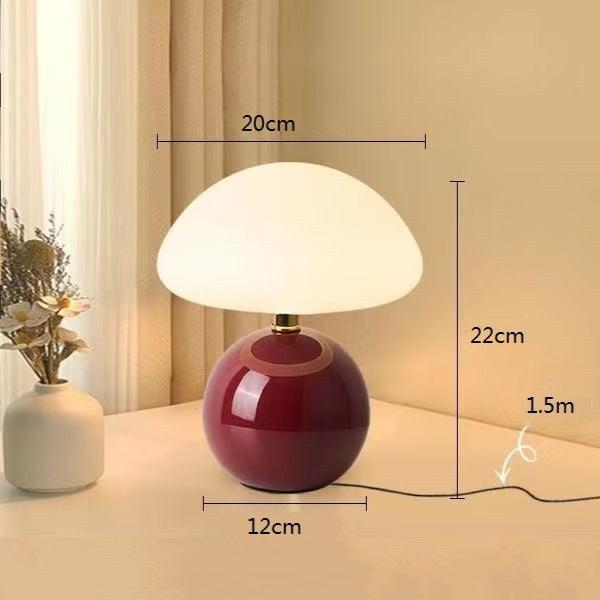 Französische Creme-Pilz-Lampe