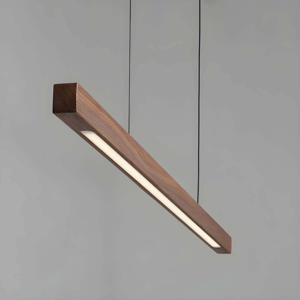 Holz-Bar-Pendelleuchte