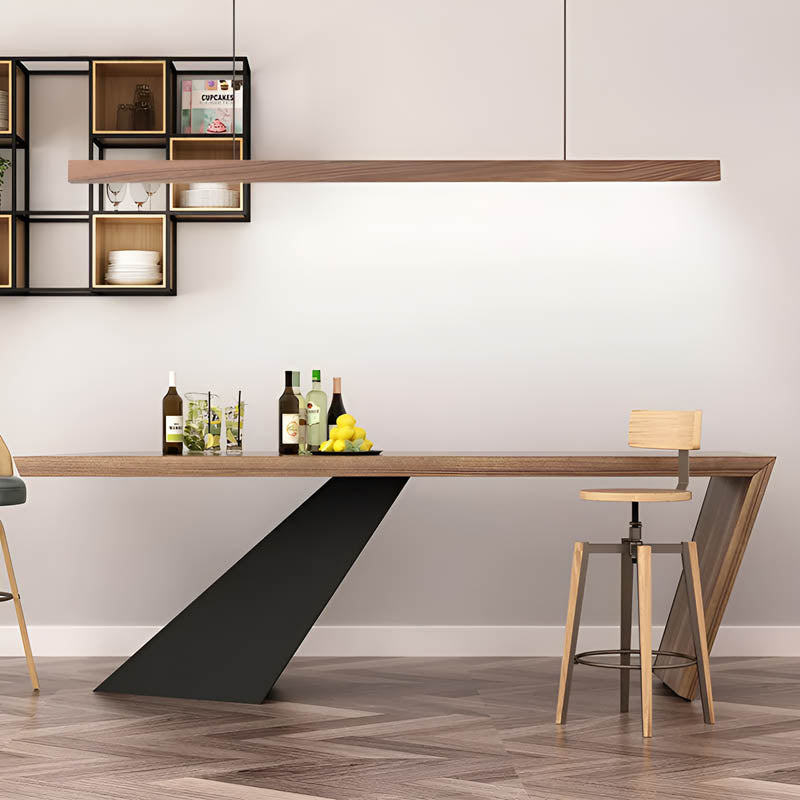 Holz-Bar-Pendelleuchte