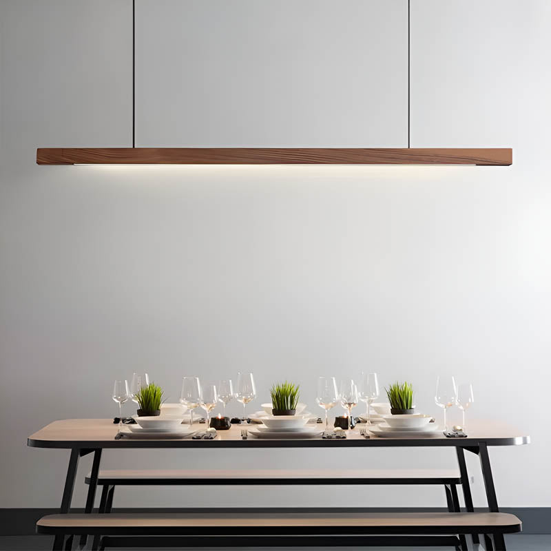 Holz-Bar-Pendelleuchte