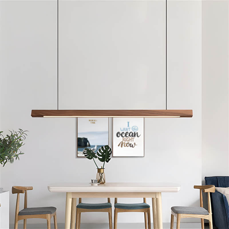 Holz-Bar-Pendelleuchte