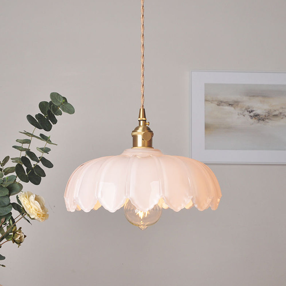 Vintage-Glas-Pendelleuchte