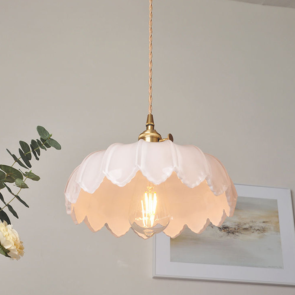 Vintage-Glas-Pendelleuchte