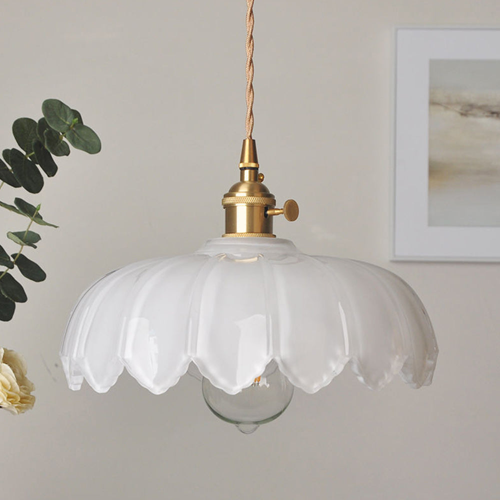 Vintage-Glas-Pendelleuchte