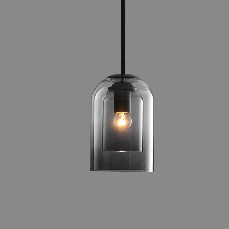 Doppelte Glas Mica Pendelleuchte