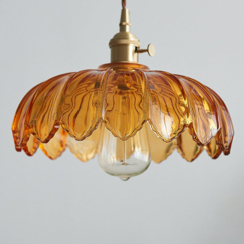 Vintage-Glas-Pendelleuchte