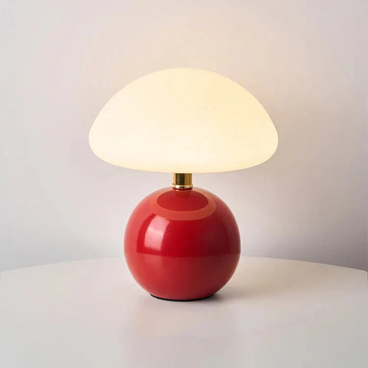 Französische Creme-Pilz-Lampe