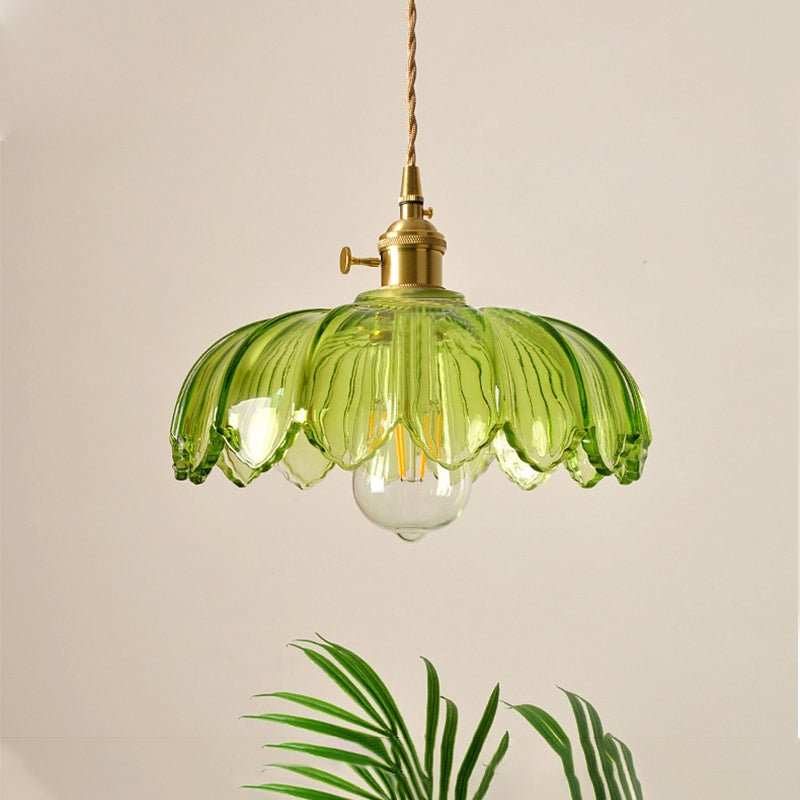 Vintage-Glas-Pendelleuchte
