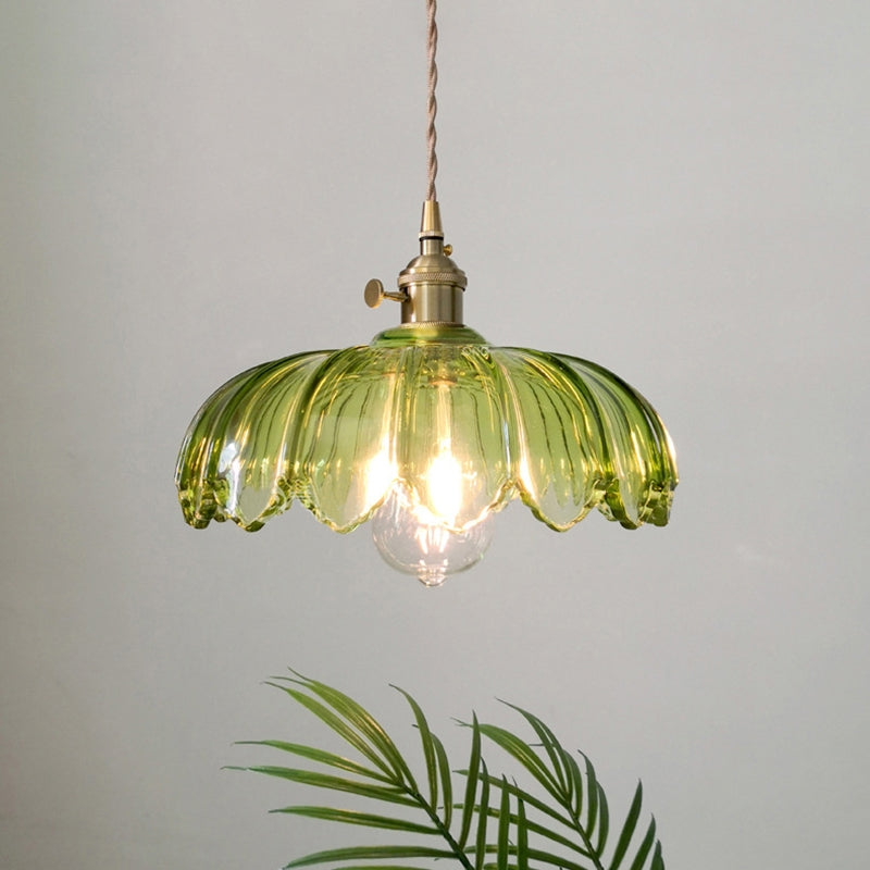 Vintage-Glas-Pendelleuchte