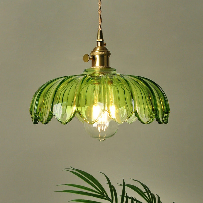Vintage-Glas-Pendelleuchte