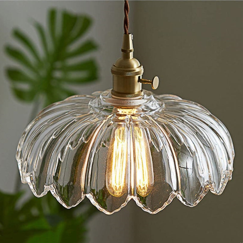 Vintage-Glas-Pendelleuchte