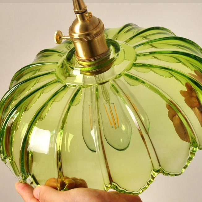 Vintage-Glas-Pendelleuchte