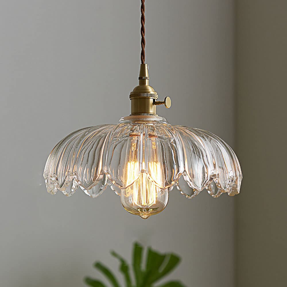 Vintage-Glas-Pendelleuchte