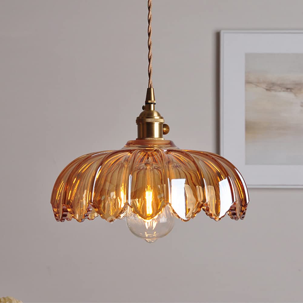 Vintage-Glas-Pendelleuchte