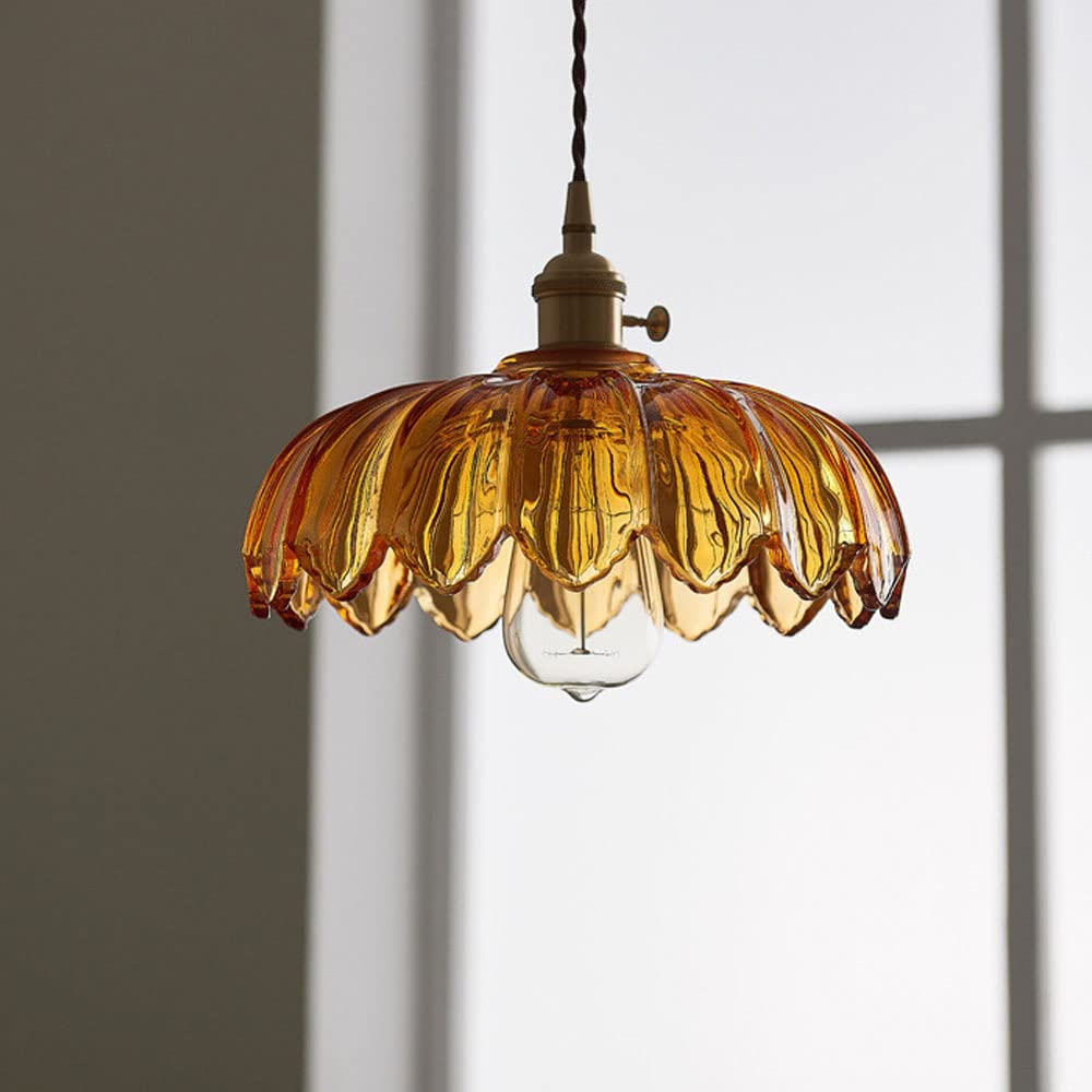 Vintage-Glas-Pendelleuchte
