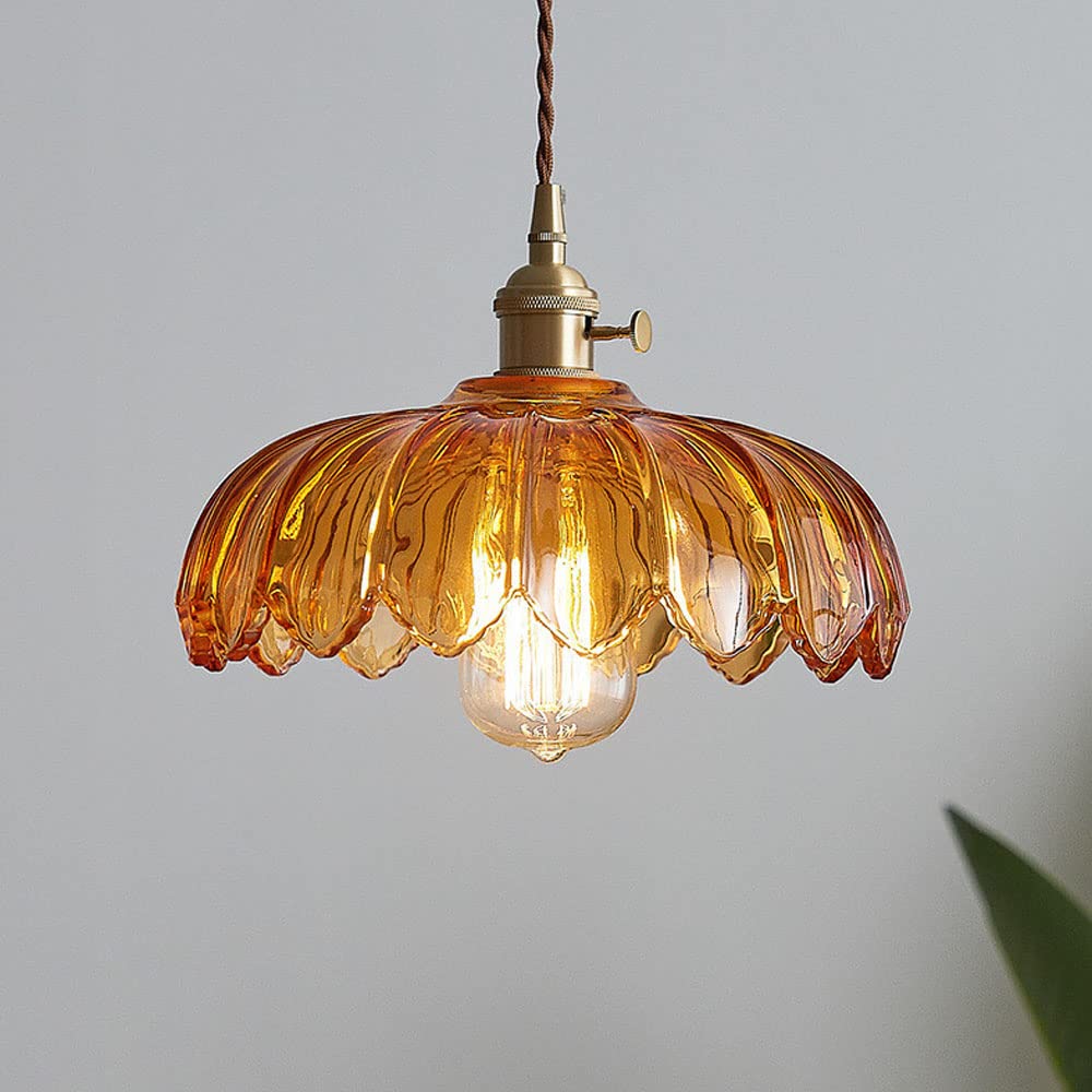 Vintage-Glas-Pendelleuchte