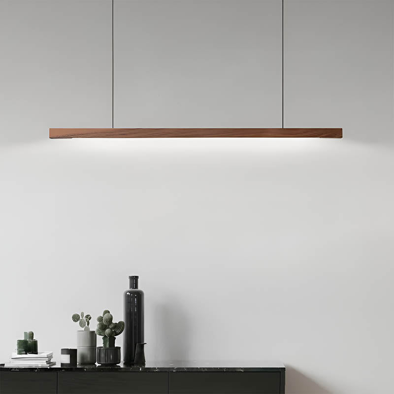 Holz-Bar-Pendelleuchte