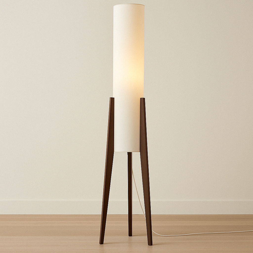 Stehlampe Nussbaum massiv
